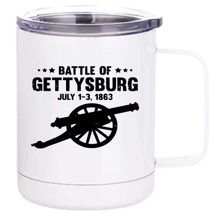 Battle Of Gettysburg 1863 US Civil War Front & Back 12oz Stainless Steel Tumbler Cup