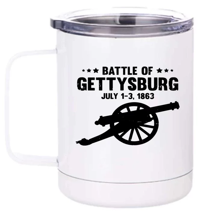 Battle Of Gettysburg 1863 US Civil War Front & Back 12oz Stainless Steel Tumbler Cup