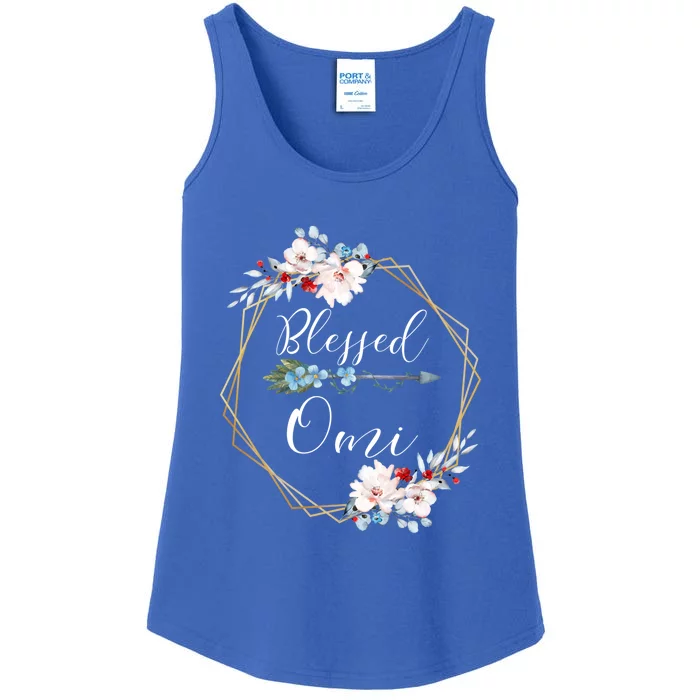 Blessed Omi Grandma Gift Ladies Essential Tank