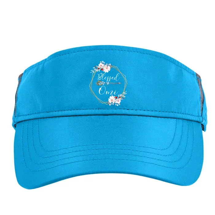 Blessed Omi Grandma Gift Adult Drive Performance Visor