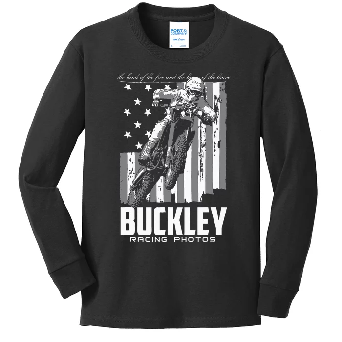 Buckley Old Glory Johnny 84 Kids Long Sleeve Shirt