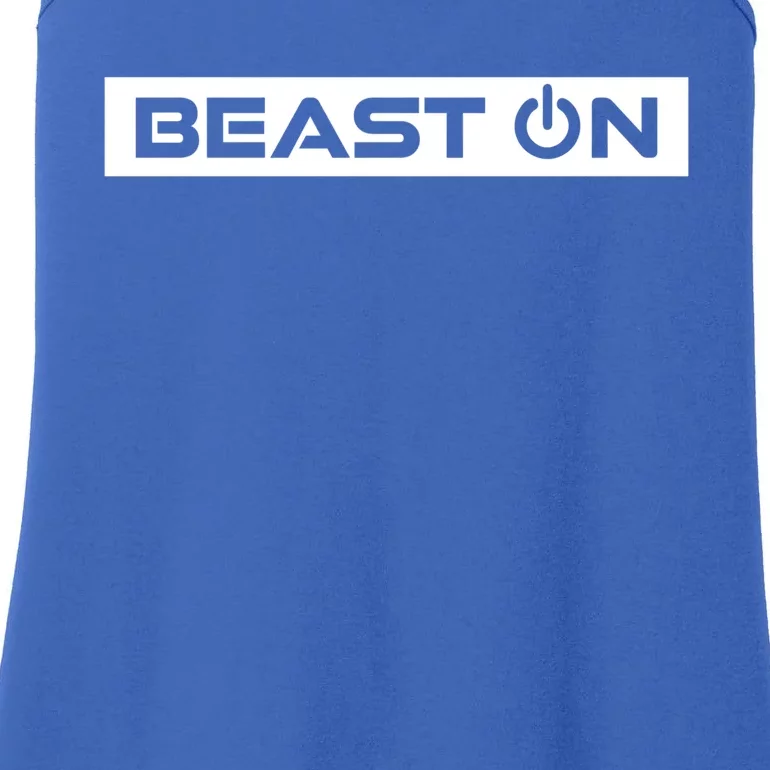 Beast On Gym Motivation Sayings Fitness Training White Gift Ladies Essential Tank