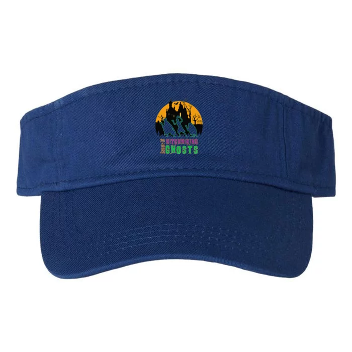 Beware Of Hitchhiking Ghosts Halloween Valucap Bio-Washed Visor