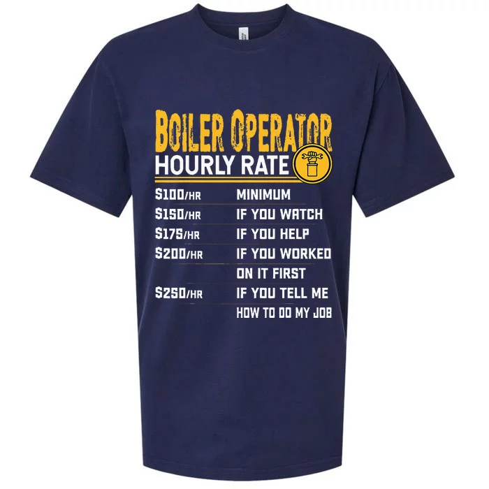 Boiler Operator Hourly Rate Funny Boiler Worker Operator Sueded Cloud Jersey T-Shirt