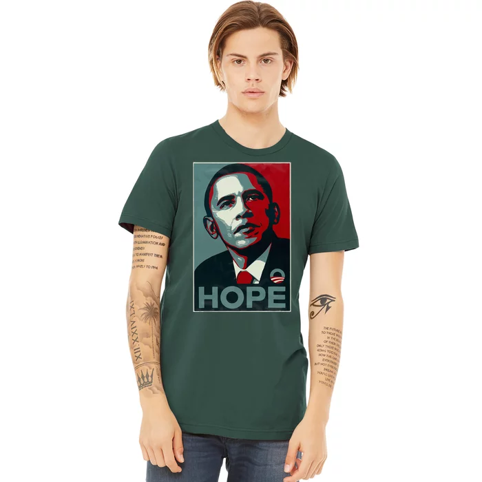 Barack Obama Hope 44th United States President Democratic Premium T-Shirt