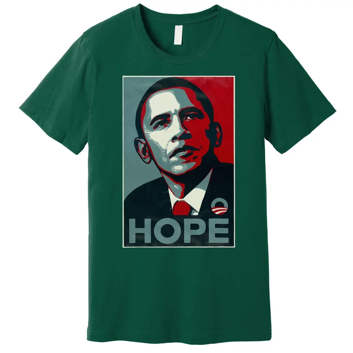 Barack Obama Hope 44th United States President Democratic Premium T-Shirt