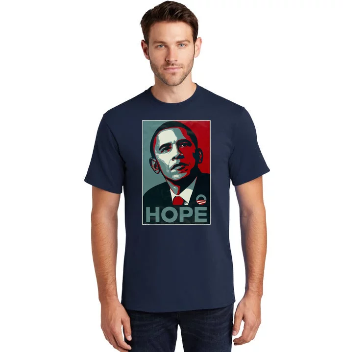 Barack Obama Hope 44th United States President Democratic Tall T-Shirt