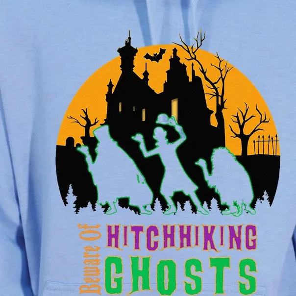 Beware Of Hitchhiking Ghosts Halloween Unisex Surf Hoodie