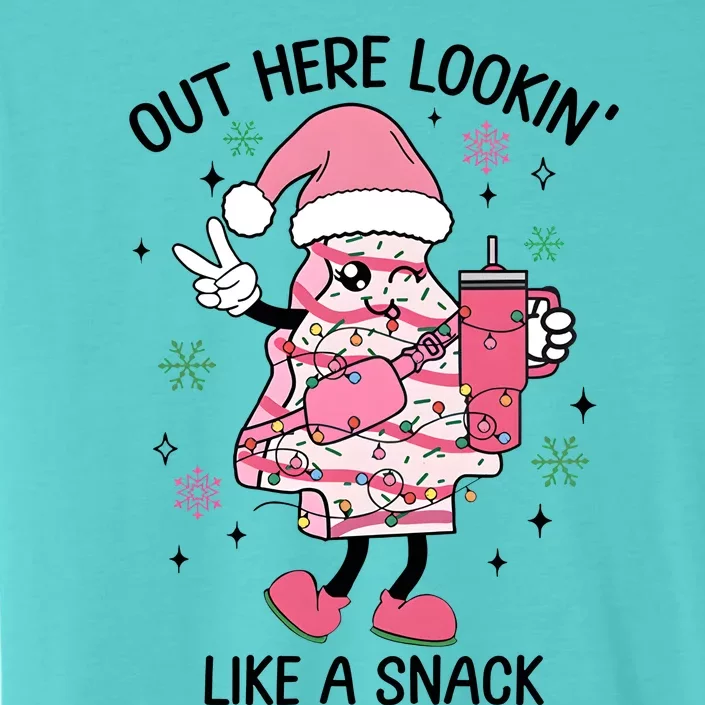 Boojee Out Here Lookin Like A Snack Funny Christmas Tree Cake ChromaSoft Performance T-Shirt