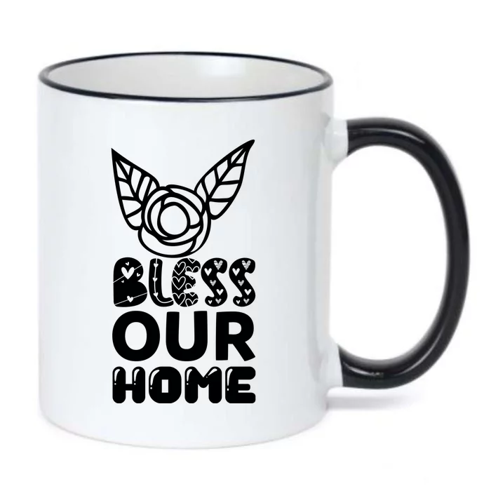 Bless Our Home Black Color Changing Mug