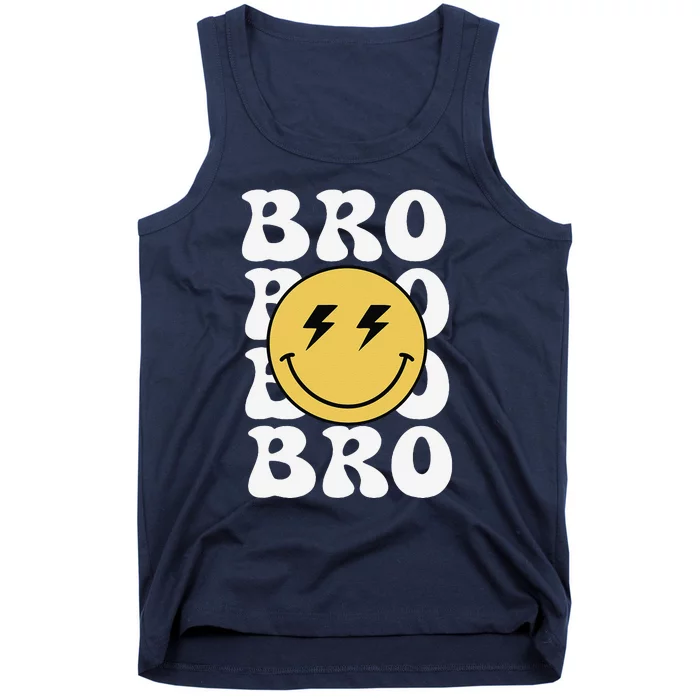 Bro One Happy Dude Birthday Theme Family Matching Tank Top