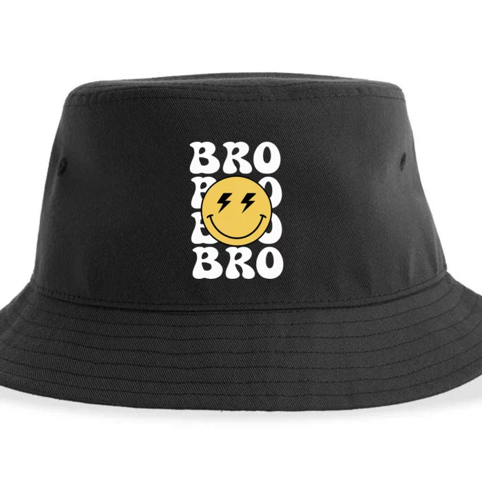 Bro One Happy Dude Birthday Theme Family Matching Sustainable Bucket Hat