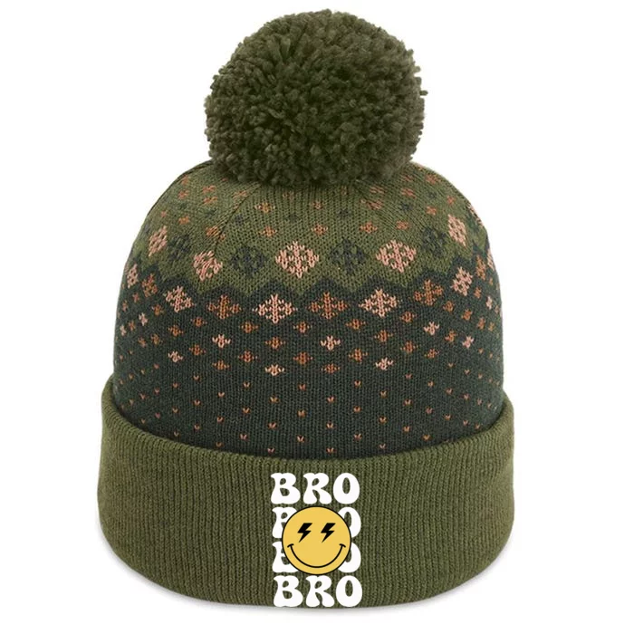 Bro One Happy Dude Birthday Theme Family Matching The Baniff Cuffed Pom Beanie