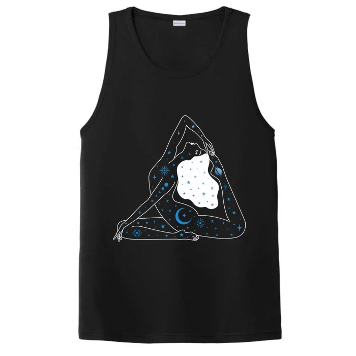 Boho Celestial Bodies Yoga Girl Performance Tank