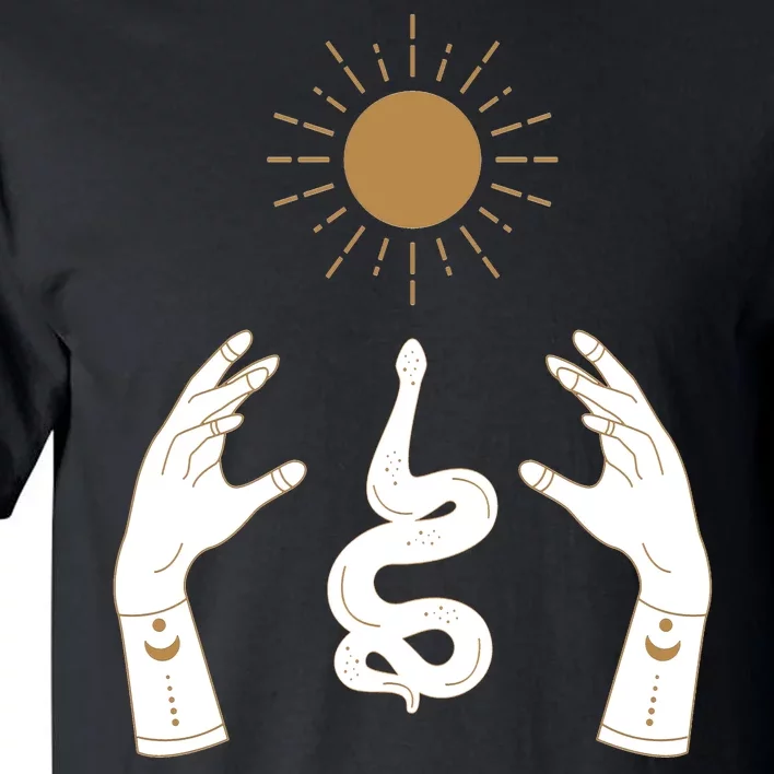 Boho Hands Reaching For The Sun Snake Tall T-Shirt