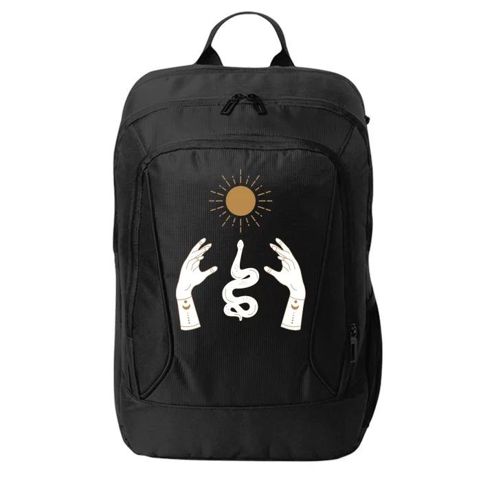 Boho Hands Reaching For The Sun Snake City Backpack