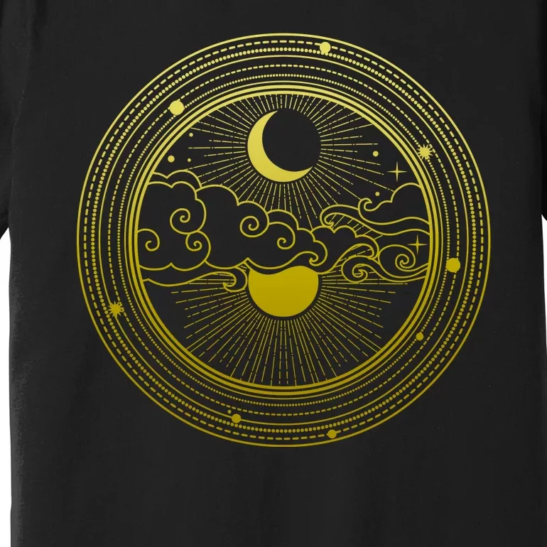 BoHo Moon and Sun Reflection Premium T-Shirt