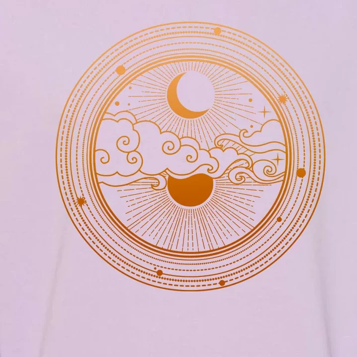 BoHo Moon and Sun Reflection Garment-Dyed Sweatshirt