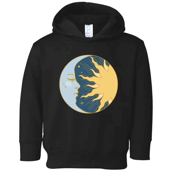 Boho Sun And Moon Toddler Hoodie