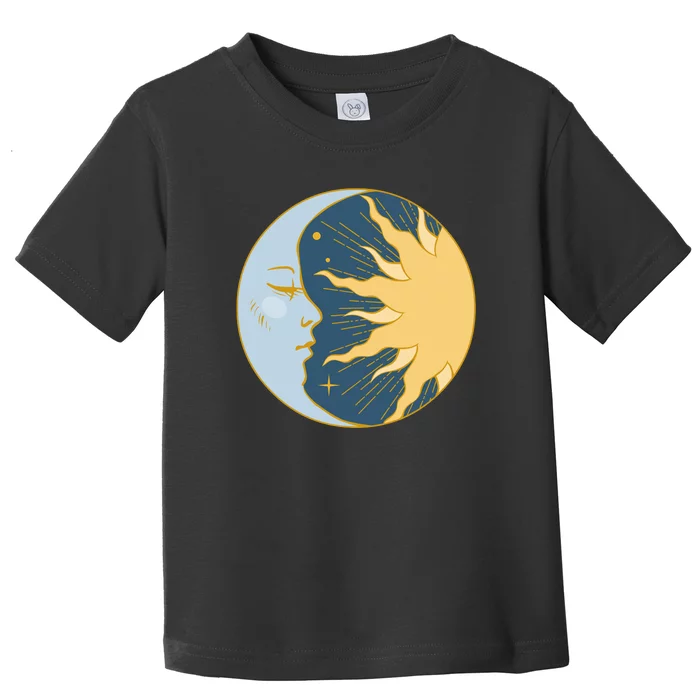 Boho Sun And Moon Toddler T-Shirt