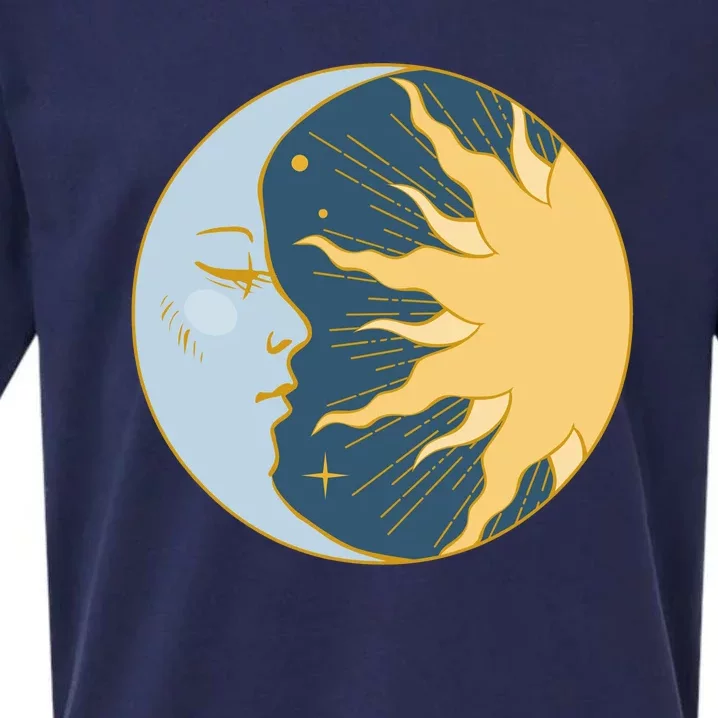 Boho Sun And Moon Sueded Cloud Jersey T-Shirt