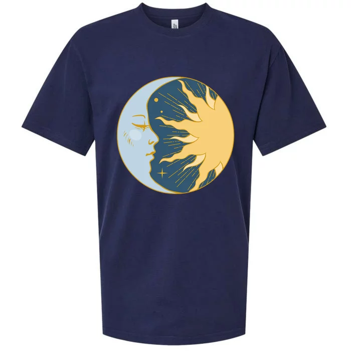 Boho Sun And Moon Sueded Cloud Jersey T-Shirt