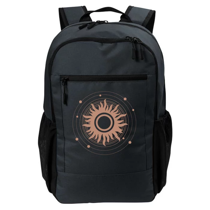 Boho Sun Illustration Daily Commute Backpack