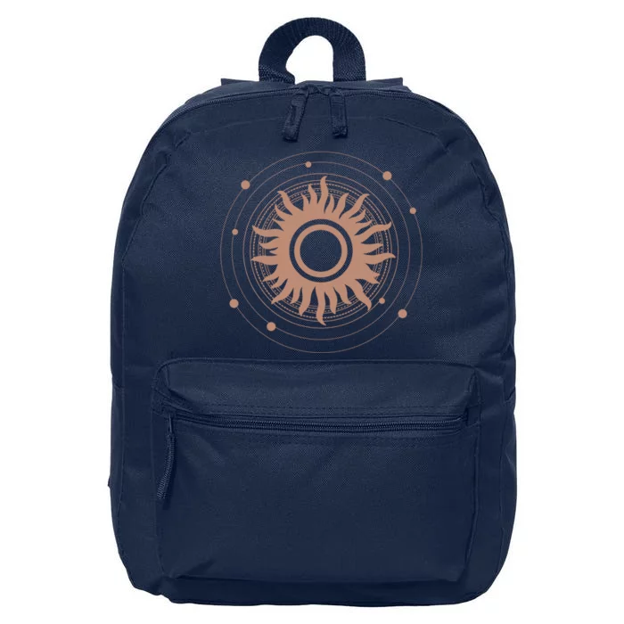 Boho Sun Illustration 16 in Basic Backpack