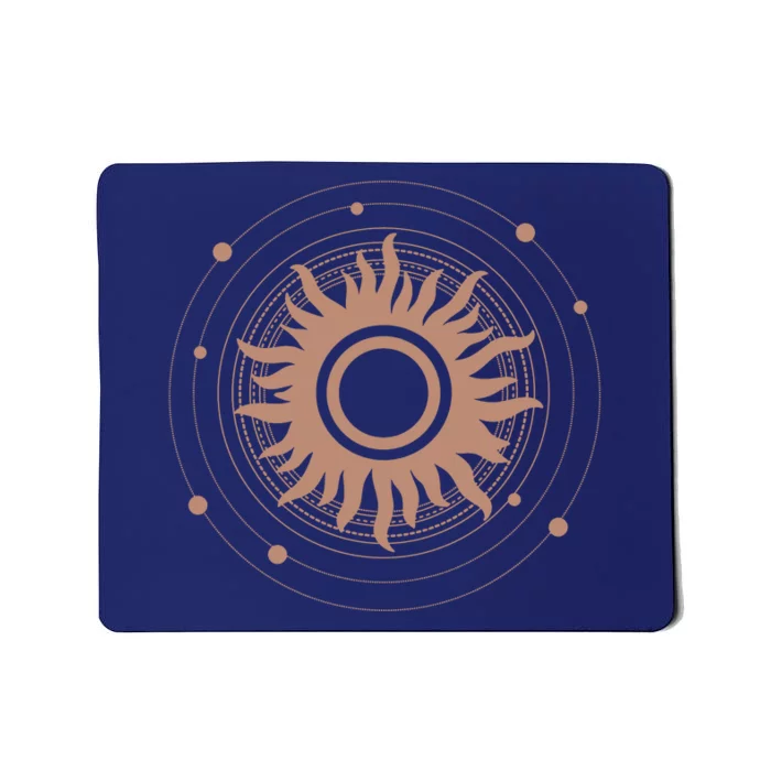 Boho Sun Illustration Mousepad