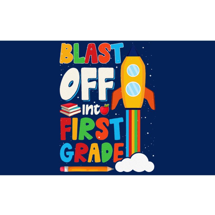 Blast Off Into 1st Grade First Day Of School Bumper Sticker