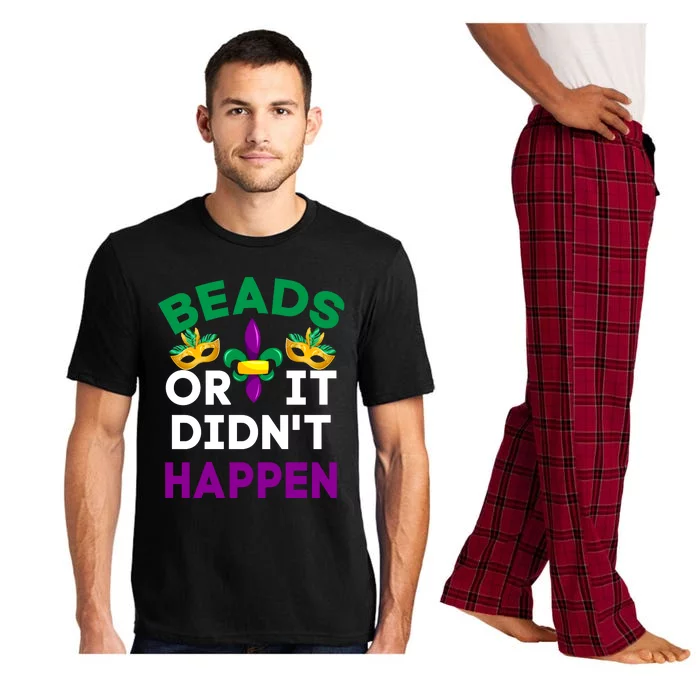 Beads Or It Didn't Happen Mardi Gras Pajama Set