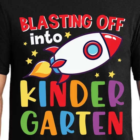 Blasting Off Into Kindergarten Rocket Cute Kindergarten Cool Gift Pajama Set