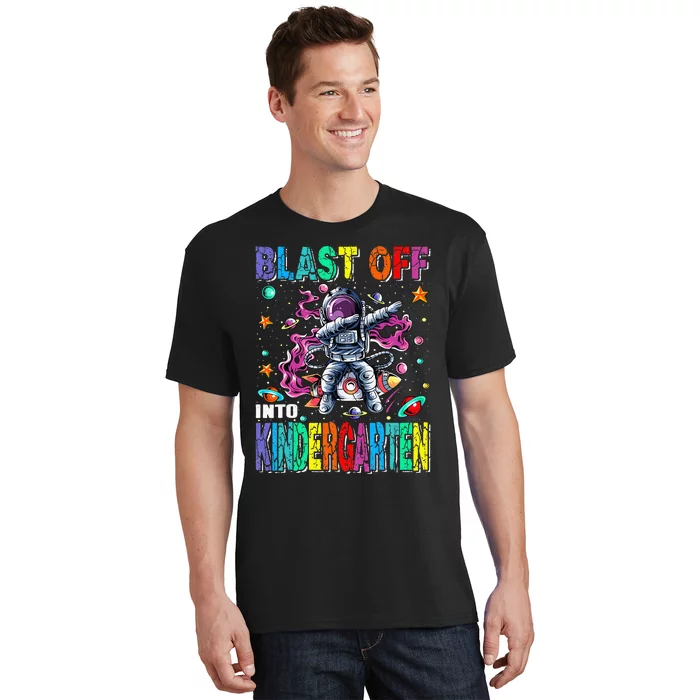 Blast Off Into Kindergarten Rocket Back To School T-Shirt