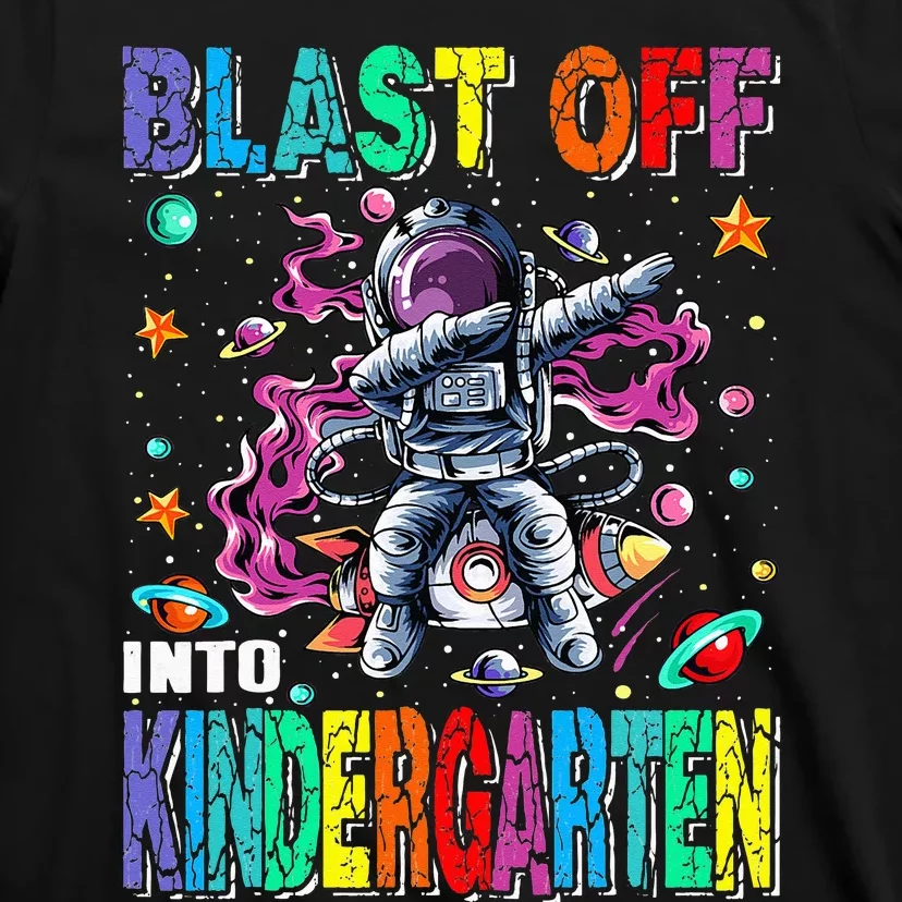 Blast Off Into Kindergarten Rocket Back To School T-Shirt