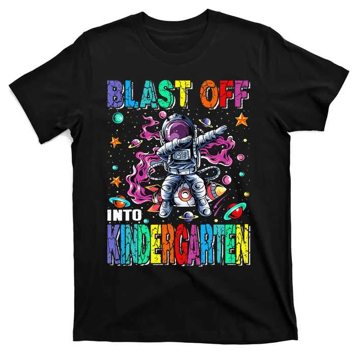 Blast Off Into Kindergarten Rocket Back To School T-Shirt