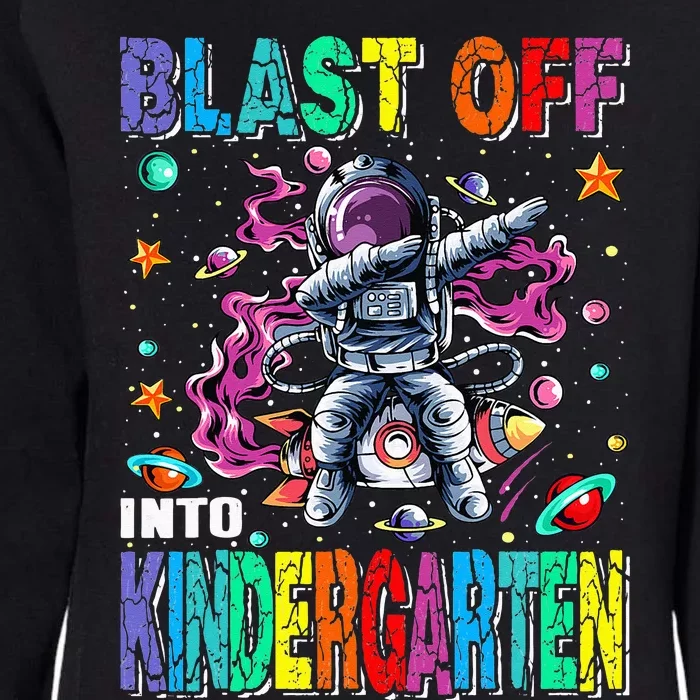 Blast Off Into Kindergarten Rocket Back To School Womens California Wash Sweatshirt