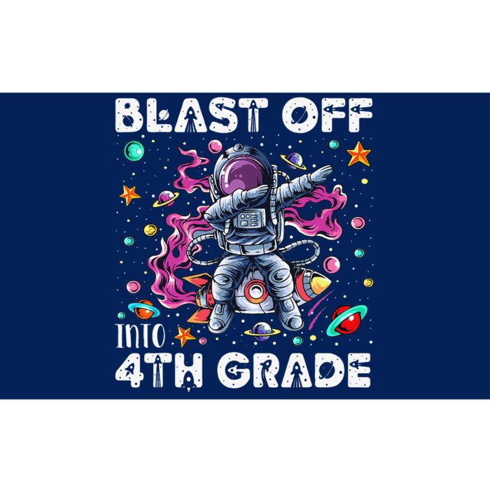 Blast Off Into 4th Grade First Day Of School Space Rocket Bumper Sticker