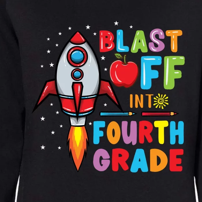 Blast Off Into 4Th Grade Gift Womens California Wash Sweatshirt