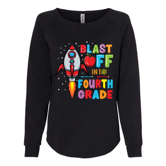 Blast Off Into 4Th Grade Gift Womens California Wash Sweatshirt