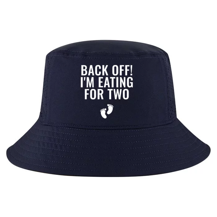 Back Off! I'm Eating For Two Gift Cool Comfort Performance Bucket Hat