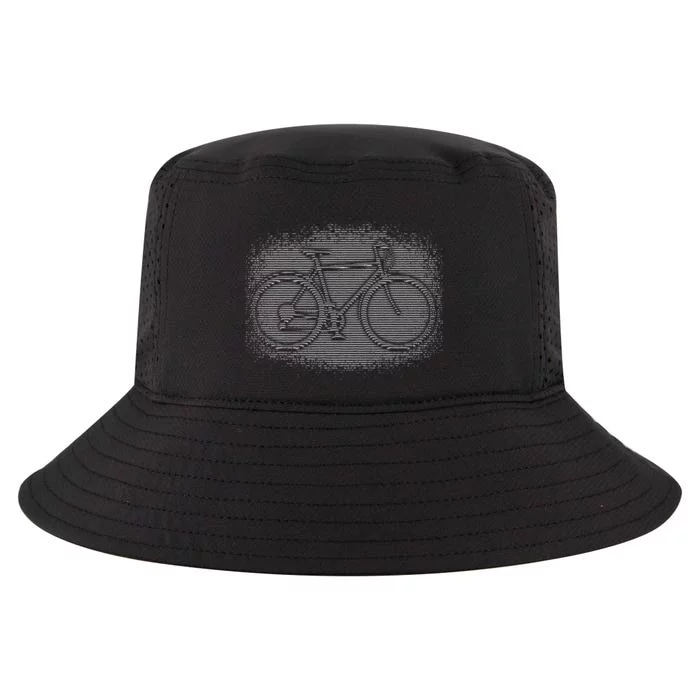 Bike Optical Illusion Cool Comfort Performance Bucket Hat