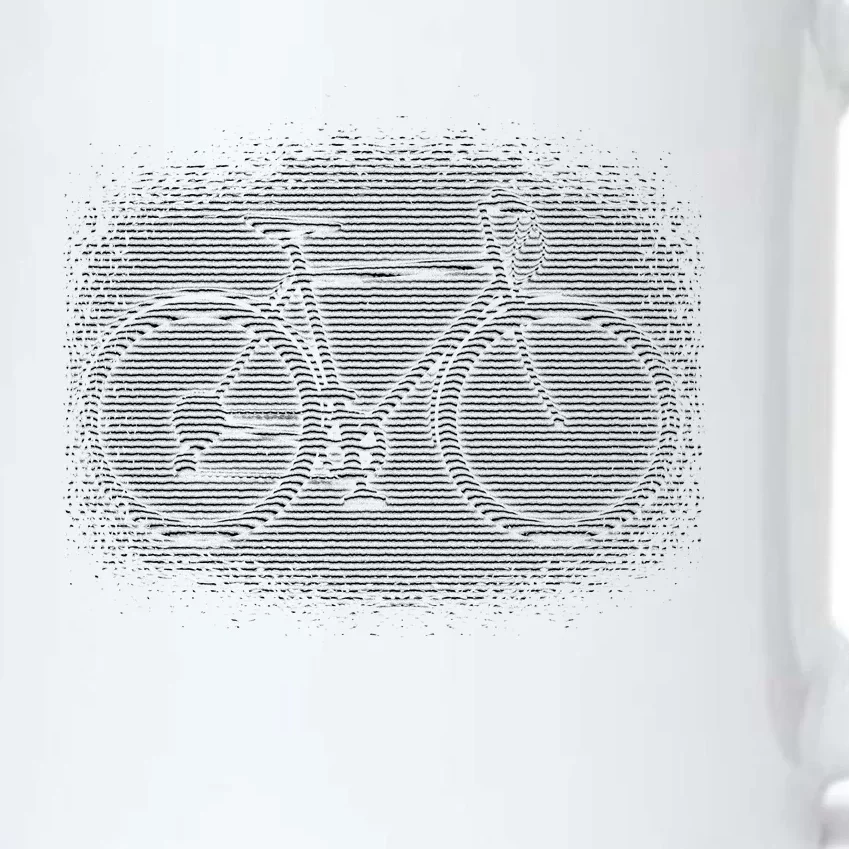 Bike Optical Illusion Black Color Changing Mug