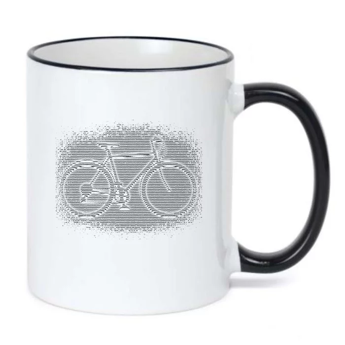 Bike Optical Illusion Black Color Changing Mug