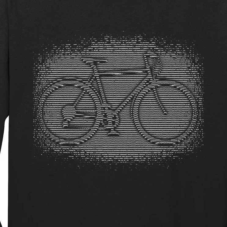 Bike Optical Illusion Long Sleeve Shirt