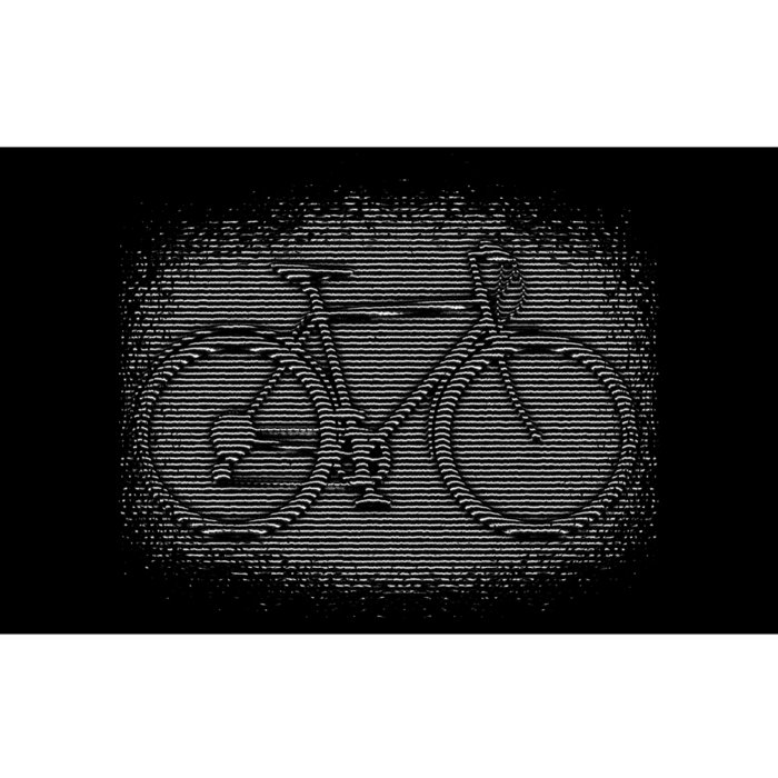 Bike Optical Illusion Bumper Sticker