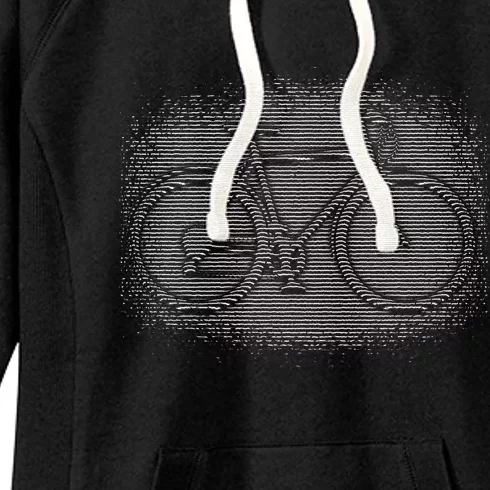 Bike Optical Illusion Women's Fleece Hoodie