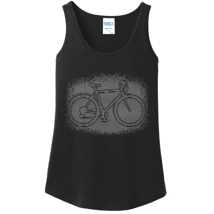 Bike Optical Illusion Ladies Essential Tank