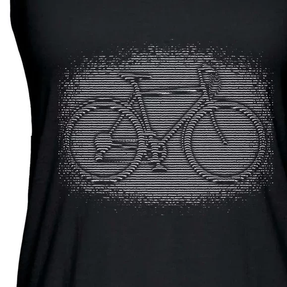 Bike Optical Illusion Ladies Essential Flowy Tank