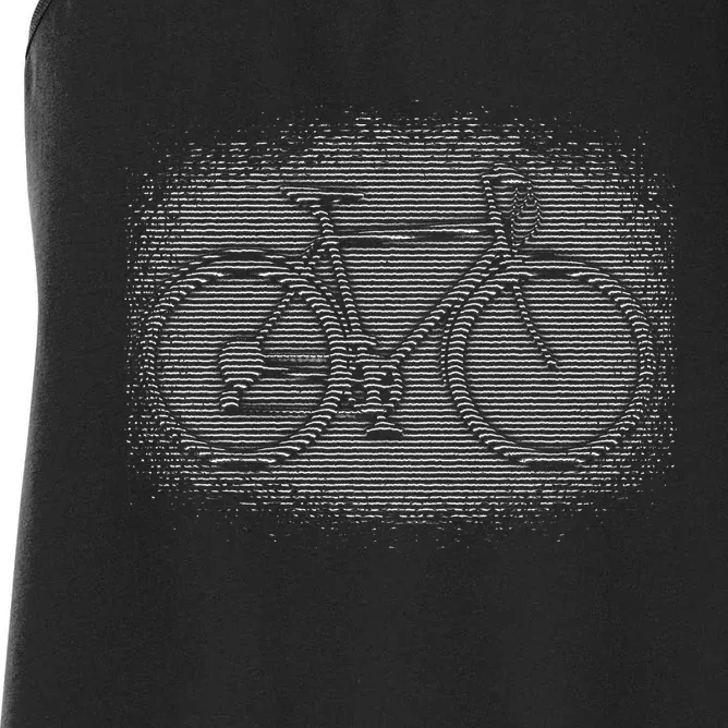 Bike Optical Illusion Women's Racerback Tank