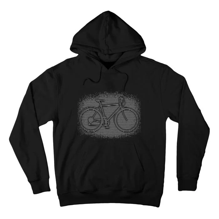 Bike Optical Illusion Tall Hoodie